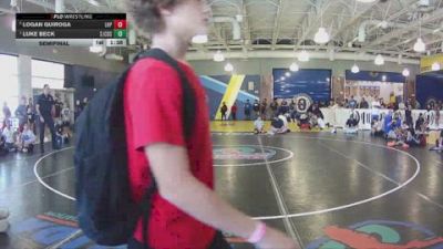 95 lbs Semifinal - Luke Beck, St John?s Country Day School vs Logan Quiroga, Lake Highland Prep