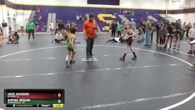 65 lbs Round 2 (6 Team) - Jace Jackson, KC Elite vs Sophia Seguin, Summerville