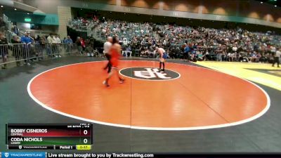 113 lbs Cons. Round 6 - Bobby Cisneros, Central vs Coda Nichols, Lowry