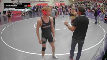 144 lbs Champ. Round 2 - Austin Wilhelm, Newberg vs Tyler Sievers, Peninsula