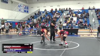131 lbs Cons. Round 1 - Berenice Chihuahua, Unattached vs Paola Cruz Andrade, Victor Valley College