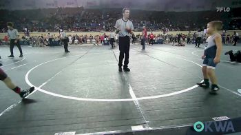 75 lbs Consi Of 16 #2 - Trevor Bozone, Pawnee Peewee Wrestling vs Carson Bizzell, Smith Wrestling Academy