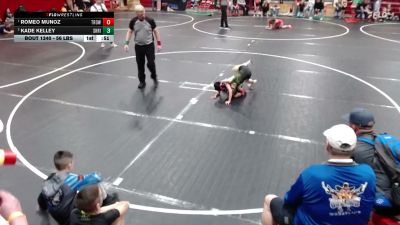 56 lbs Cons. Semis - Kade Kelley, Shootbox Rigby vs Romeo Munoz, Thunder Ridge Outlaws Wrestling Club