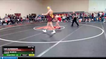 160 lbs Champ. Round 2 - Chase Irlbeck, Wabasso vs Coy Gunderson, Kerkhoven-Murdock-Sunburg
