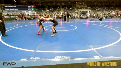 110 lbs Consi Of 8 #2 - Nyle Crippen, DC Elite - Coufal vs Olan Garrison, Coweta Tiger Wrestling