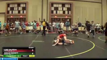 90 lbs Round 1 (6 Team) - Keegan Bassett, Revival Aqua vs Luke Galipeau, Catamount WC