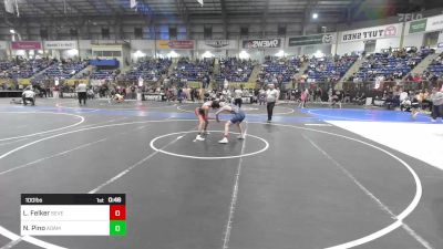 100 lbs Consi Of 8 #2 - Liam Felker, Severance Middle School vs Nester Pino, Adams City WC