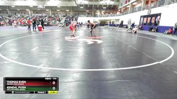 174 lbs Champ. Round 2 - Thomas Even, Grand View (Iowa) vs Kendal Pugh, William Penn (Iowa)