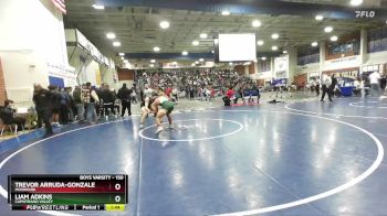 150 lbs Champ. Round 1 - Liam Adkins, Capistrano Valley vs Trevor Arruda-Gonzalez, Moorpark