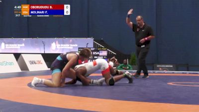68 kg Semifinal - Forrest Molinari, USA vs Blessing Oborududu, NGR