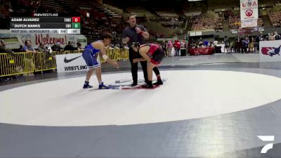 Schoolboys - 140 lbs Quarters - Jason Quismondo, Red Star Wrestling Academy vs Zayden Zentner, MTC - MANTANONA TRAINING CENTER