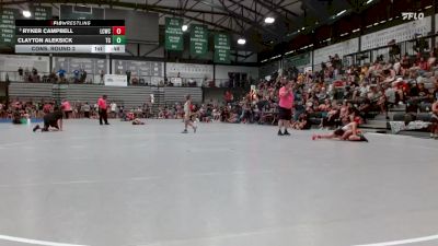 57-63 lbs Cons. Round 2 - Ryker Campbell, CrassTrained:Weigh In Club vs Clayton Aleksick, Hannibal