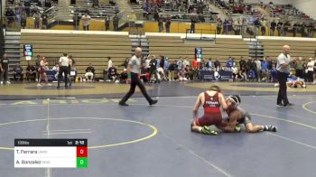 133 lbs Consi Of 4 - Tyler Ferrara, Unrostered-Spartan Combat RTC vs Andre Gonzalez, Ohio State