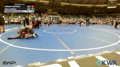 73-82 lbs Rr Rnd 4 - Presley Maturino, Broken Arrow Wrestling Club vs Della Howell, Henryetta Knights Wrestling Club