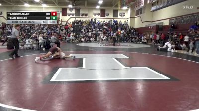 113 lbs 13th Place Match - Liam Dunlay, Pleasant Valley vs Landon Allen, Independence