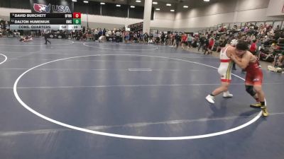 157 lbs Cons. Quarters - David Burchett, Black Fox Wrestling Academy vs Dalton Humeniuk, Bison Wrestling Club