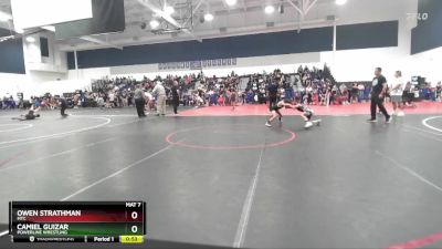 77 lbs Cons. Semi - Owen Strathman, MTC vs Camiel Guizar, Powerline Wrestling