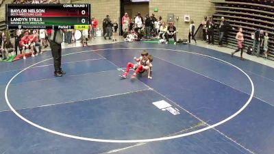 61 lbs Cons. Round 1 - Baylor Nelson, Delta Wrestling Club vs Landyn Stills, Nevada Elite Wrestling