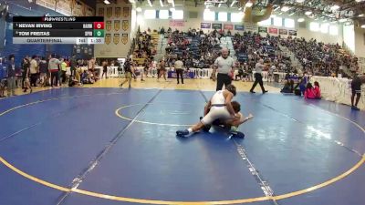 120 lbs Quarterfinal - Nevan Irving, Harmony vs Tom Freitas, Spanish River