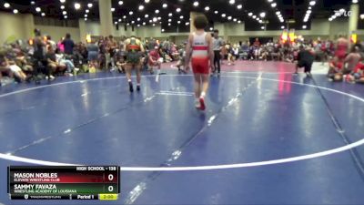 138 lbs Quarterfinal - Sammy Favaza, Wrestling Academy Of Louisiana vs Mason Nobles, Elevate Wrestling Club