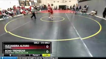 215 Girls Round 2 - Echo Tremeear, Eaglecrest Wrestling Club vs Alejandra Alfaro, Denver