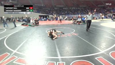 6A Boys 138 lbs Champ. Round 1 - Anthony Ruggiero, Lake Oswego Boys vs Anthony Hall, North Medford Boys