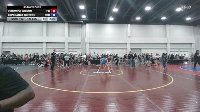 125 lbs Champ. Rd Of 16 - Veronika Wilson, Tech Fall Wrestling Club vs Esperanza Huitron, Backyard Bullies Wrestling Club