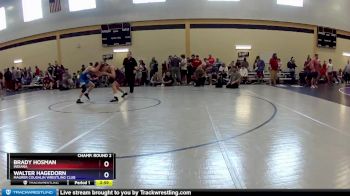 120 lbs Champ. Round 2 - Brady Hosman, Indiana vs Walter Hagedorn, Maurer Coughlin Wrestling Club