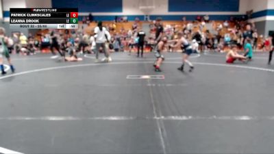 55/60 Cons. Round 3 - Leanna Drook, Grizzlies Wrestling Club vs Patrick Clinkscales, Team Tiger