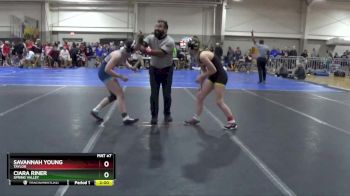 135 lbs Champ. Round 1 - Savannah Young, TAYLOR vs Ciara Riner, Spring Valley