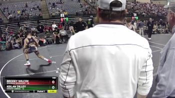140 lbs Quarterfinals (8 Team) - Keilan Dilley, Kansas Cobras vs Brodey Wilcox, Wyoming Renegades