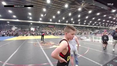 85 lbs Champ. Round 1 - Bridger Warner, Douglas Wrestling Club vs Eli Appel, Dakota Boyz Wrestling Club