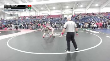 115 lbs Quarterfinal - Brooke Weakley, Springville vs Lily Blue, Davis