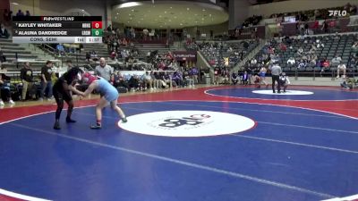 6A 140 lbs Cons. Semi - Alauna Dandredge, Little Rock Southwest High School vs Kayley Whitaker, Har-Ber