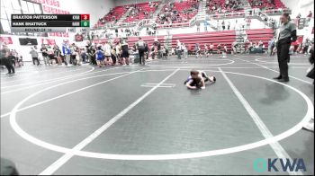 40 lbs Round Of 16 - Braxton Patterson, Kingfisher YellowJackets vs Hank Shattuck, Harrah Little League Wrestling