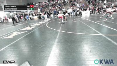 85 lbs Consi Of 8 #1 - LEBRAE JONES, HURRICANE WRESTLING ACADEMY vs Carter Rogers, Raw Wrestling Club