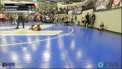 90 lbs Rr Rnd 2 - Boston Emmert, Piedmont vs Silas Bratten, Blaine County Grapplers