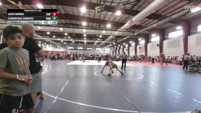 72 lbs Cross Bracket (8 Team) - Christian Crespo, Taylor Hammers vs Jack Niebel, Steller Trained Wolffe