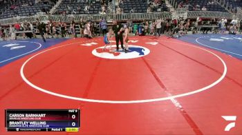 70 lbs Champ. Round 1 - Carson Barnhart, Douglas Wrestling Club vs Brantley Welling, Evanston Elite Wrestling Club