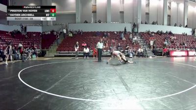 88 lbs Semifinal - Preston Van Hoven, Legacy Dragons Wrestling Club vs Hayden Archbell, Witchduck Training Facility