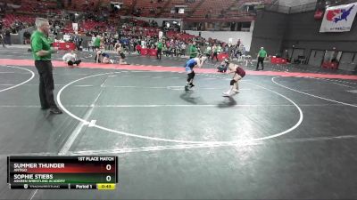 125 lbs 1st Place Match - Summer Thunder, Antigo vs Sophie Stiebs, Askren Wrestling Academy