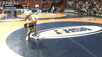 1A 138 lbs Semifinal - Devin Ehler, Fithian (Oakwood) vs Chance Woods, Chicago (C. Hope Academy)