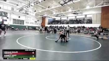 150 lbs Cons. Round 2 - Everett Gott, South Torrance vs Vishaan Gulati, Trabuco Hills