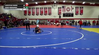 125 lbs Cons. Round 4 - Chrystian Owens, Arizona Christian vs Jesse Hernandez, Cerritos College