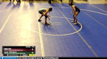 106 lbs Round 3 - Maya Trujillo, Castro Valley HIgh School Wrestling vs Aris Fry, Swamp Monsters Wrestling Club