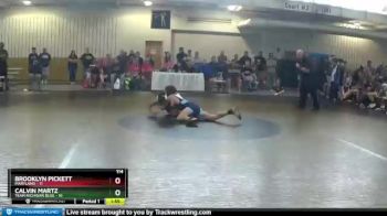 114 lbs Placement Matches (8 Team) - Brooklyn Pickett, Maryland vs Calvin Martz, Team Michigan Blue