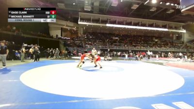 150 lbs Cons. Round 1 - Michael Bennett, Golden Valley vs Gage Clark, Highlands