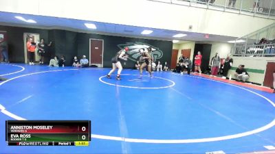130 lbs Semifinal - Eva Ross, Booker T G vs Anniston Moseley, Verdigris G