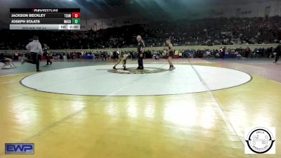 84 lbs Round Of 64 - Jackson Beckley, Team Tulsa Wrestling Club vs Joseph Staats, MacArthur Wrestling