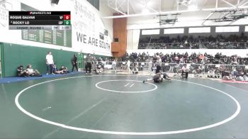 150 lbs Champ. Round 1 - Roque Galvan, Villa Park vs Rocky Lo, Long Beach Poly